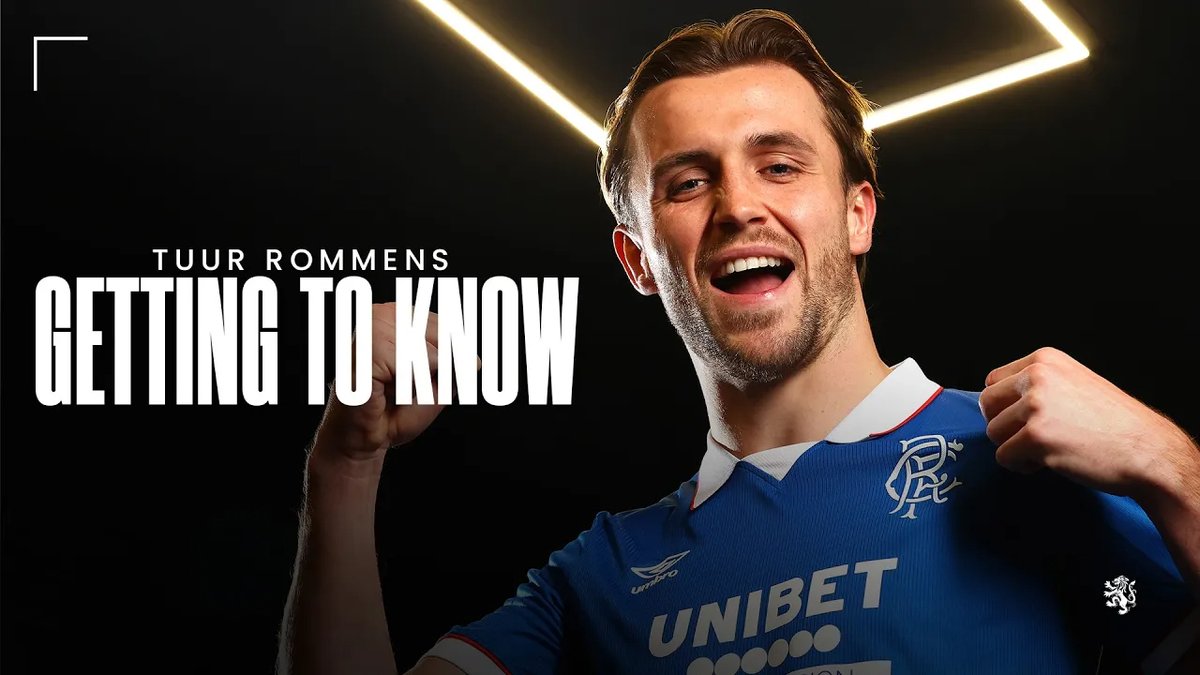 ๐ง๐ช โก๏ธ ๐ด๓ ง๓ ข๓ ณ๓ ฃ๓ ด๓ ฟ From joining Rangers from Westerlo to understanding the accent, get to know more about Tuur Rommens.