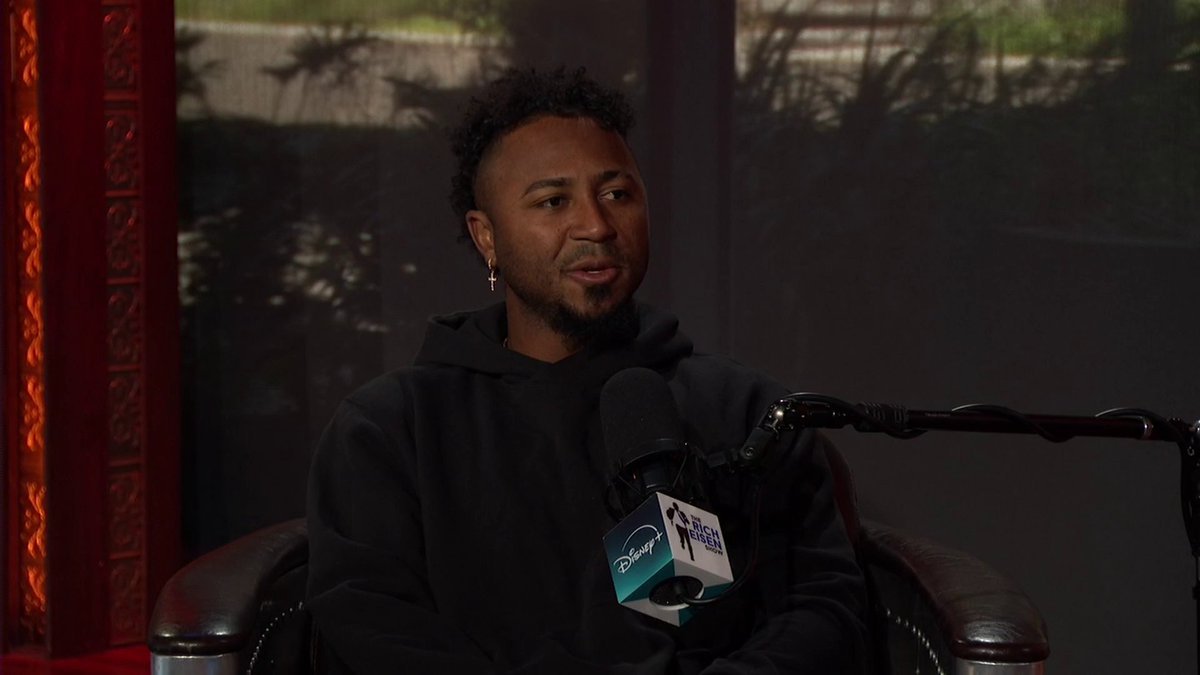 "Because we're dog lovers, we decided to do something for the city of Atlanta. We wanted to give back in the way of rehoming dogs." Atlanta Braves second baseman OzzieAlbies joins the Rich Eisen Show and talks about his foundation and why he started it 🙌