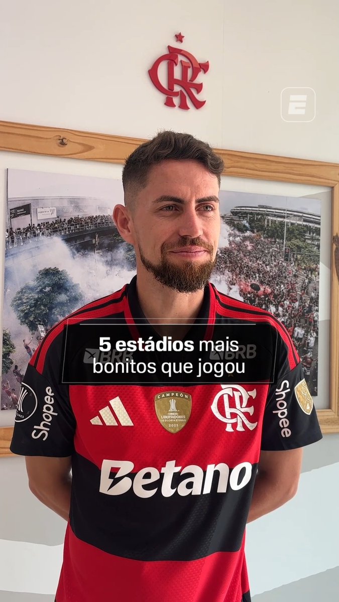 Jorginho, do Flamengo, respondendo o "de 5 pra 1" da ESPN. 🎥 ESPN Brasil