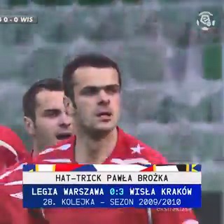 Hat-trick Pawła Brożka w Warszawie. #16lattemu