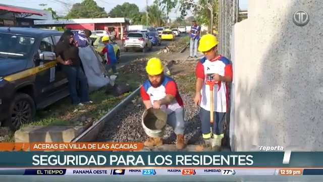 La mini cuadrilla de la Alcaldía de Panamá se trasladó al corregimiento de Don Bosco para colaborar en la construcción de una acera de Villa Las Acacias. La medida es vista como muy positiva por los moradores, quienes agradecen al municipio por tomarlos en cuenta para esta iniciativa.