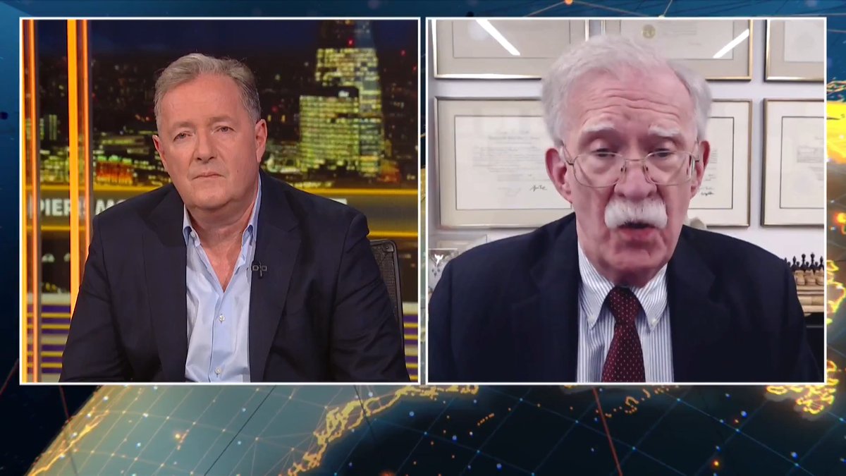 "Everybody who looks at a map knew that the Strait of Hormuz could be easily disrupted... Trump knew that!" John Bolton said he has no faith in the regime in Iran and would refuse to negotiate a deal with Tehran. 📺 Piers Morgan | John Bolton
