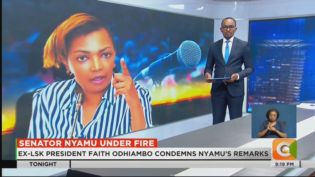 Senator Nyamu Under Fire: Ex-LSK President Faith Odhiambo condemns Nyamu’s remarks Odhiambo wants Senate to take stern action against Nyamu Nyamu is accused of degrading a Grade 10 female learner Student was undergoing voluntary service at the Senate #CitizenTonight