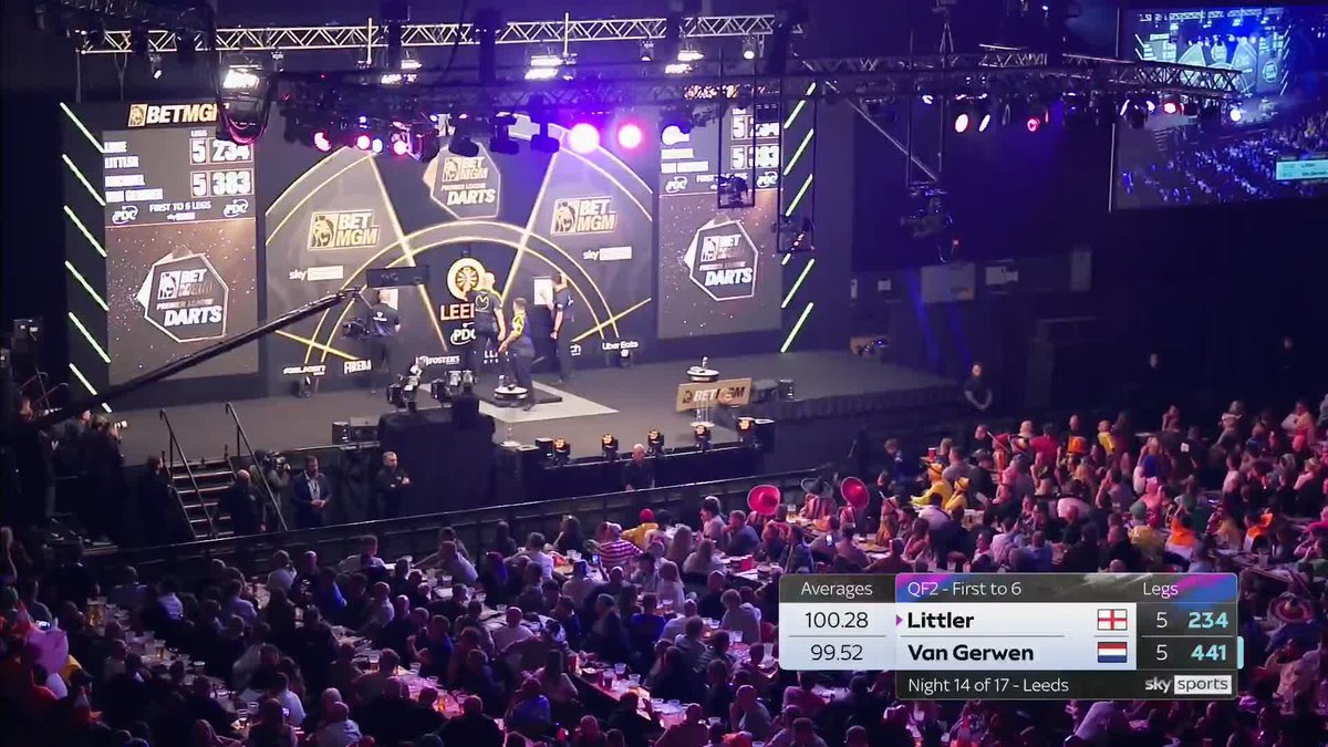 LITTLER WINS A THRILLER! 👏 What a game that was, as Luke Littler squeezes past Michael van Gerwen 6-5 to pick up another big win in his bid to win the league! 📲 #PLDarts