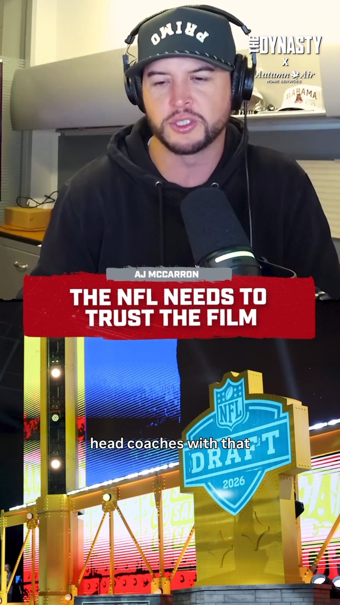 .AJ McCarron says there's a major issue in the NFL: decision makers aren't trusting the film when evaluating draft prospects. Presented by Autumn Air Home Services.