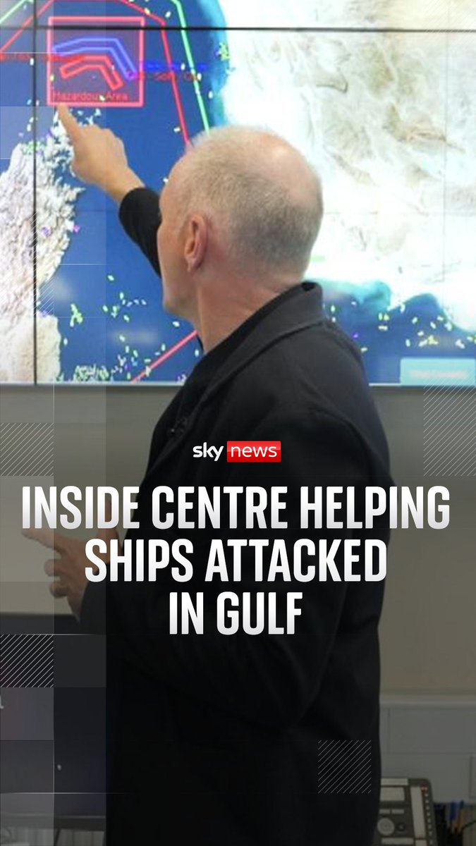 Sky's Paul Kelso visits a Royal Navy-led organisation providing security information to commercial ships operating in the Persian Gulf and Gulf of Oman while the Strait of Hormuz remains blocked. Live updates:
