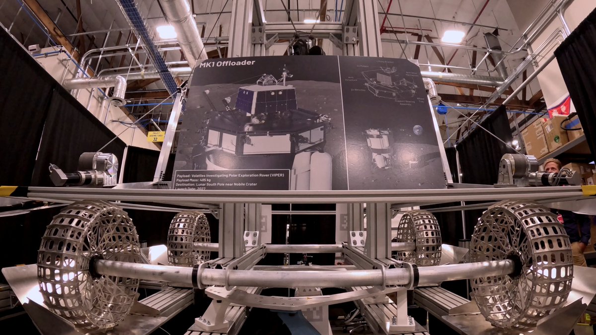 Demonstrating VIPER's path from lander to lunar surface 🌕 We completed a critical demonstration of our offloader mechanism, using rotating arms and cables to safely lower a VIPER mass simulator from the top of Blue Moon MK1's forward module to the lunar surface. Key achievements included: ✅ Full deployment sequence with davit arms under load ✅ Winch cable system maintaining robust control throughout the full lowering sequence ✅ Performance across roll and pitch slopes up to 10° ✅ Clearances and mechanical interfaces Next up: critical design review and further development testing.