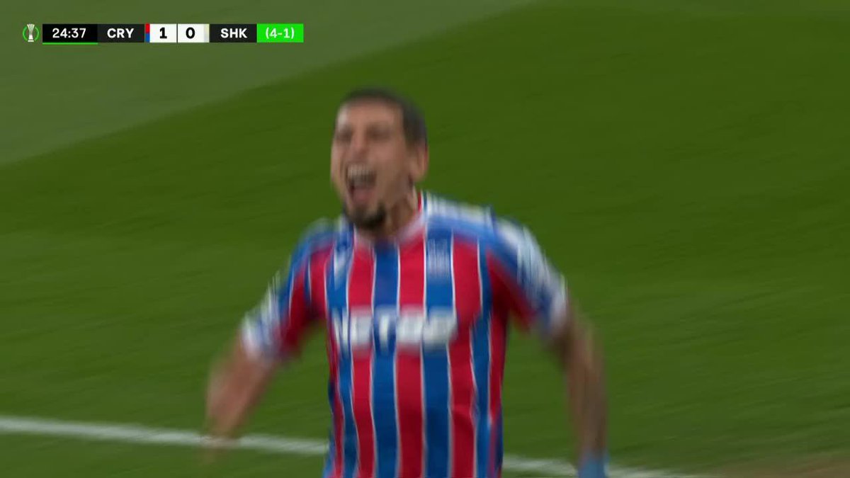 La jugada de Daniel Muñoz que terminó en gol y que le permite al Crystal Palace [de momento] acariciar su primera final internacional ✅🏆🇨🇴