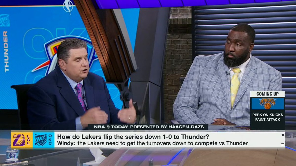 "Austin Reaves, he has to show up." Kendrick Perkins puts the pressure on the Lakers' star ahead of Game 2 👀