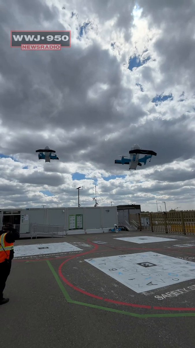 Amazon Prime Air celebrates six months of drone delivery in Oakland County. Zero mishaps. WWJ’s Tim Pamplin got a look behind the scenes at Amazon’s Pontiac Drone Port.