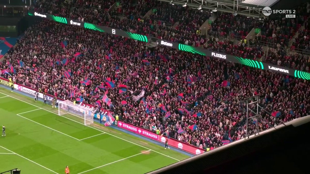 Full-time scenes as Crystal Palace reach their first ever European final 🦅 📺 Watch live on TNT Sports and HBO Max.