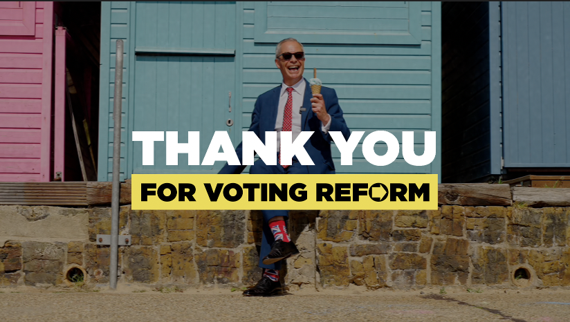 Thank you for voting Reform! ๐