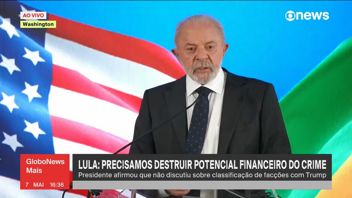 "O Trump não vai mudar o jeito dele ser por causa de uma reunião que durou 3h comigo", disse Lula durante a coletiva após conversa com o presidente americano. "Eu acredito muito mais no diálogo do que na guerra." ➡ Assista: #GloboNews
