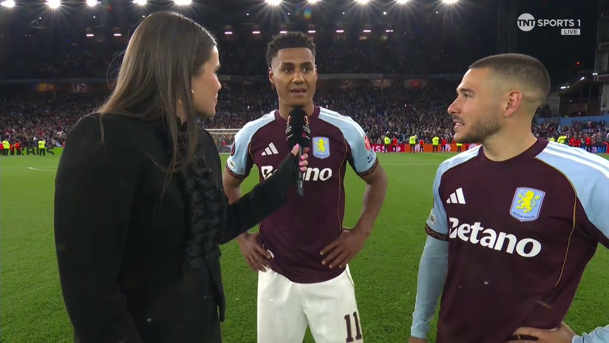 "We've been looking forward to this for weeks" 🙌 Ollie Watkins and Emi Buendia react to reaching the Europa League final with Aston Villa... 🎙️ Becky Ives 📺 TNT Sports and HBO Max