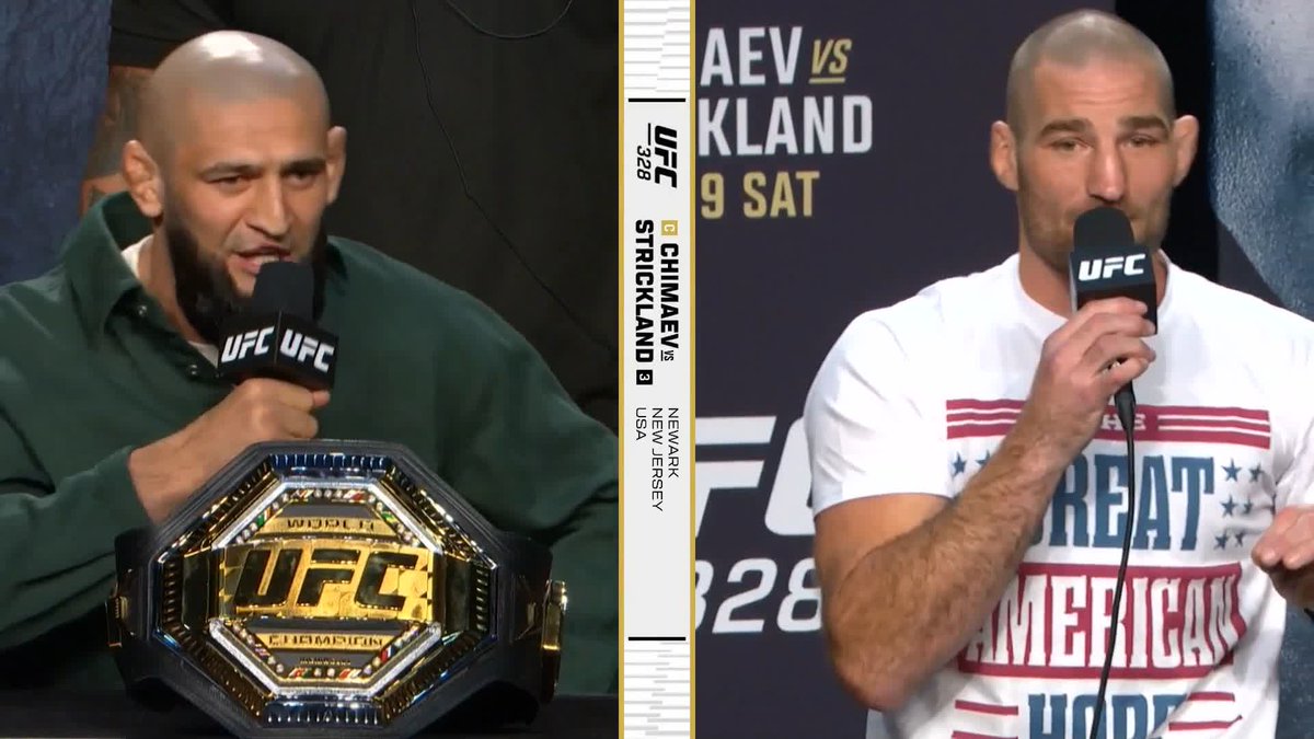 激しく言い合うチマエフとストリックランド！ #UFC