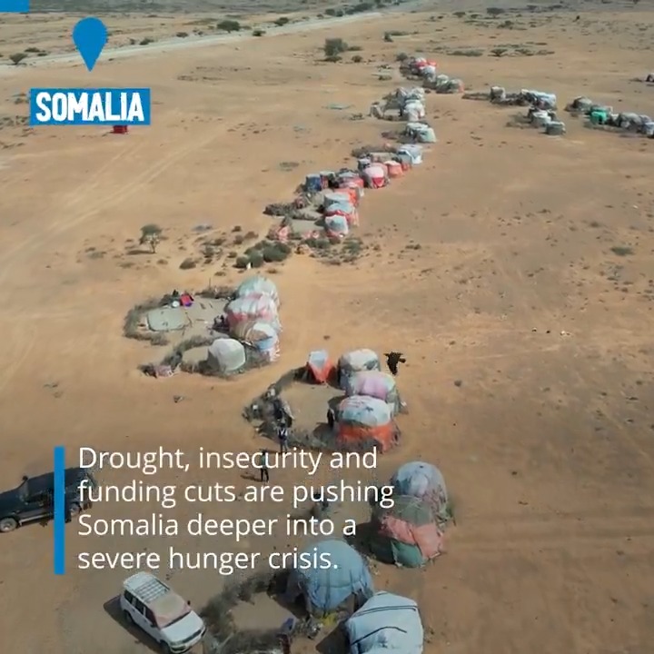 ⚠️A hunger crisis in #Somalia is unfolding. It's driven by a dangerous combination of drought, reduced humanitarian assistance, and the ripple effects of conflict in the Middle East. Hear from WFP's Matthew Hollingworth in Puntland, one of the areas hardest hit. ⤵️