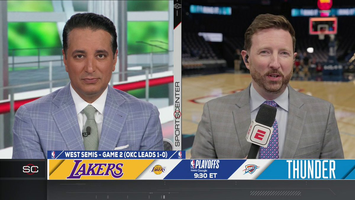 "Luka [is] saying without explicitly saying it, that you're not going to see him in the second round." Dave McMenamin updates Kevin Negandhi on Luka's injury and the Lakers game plan for Game 2 📝
