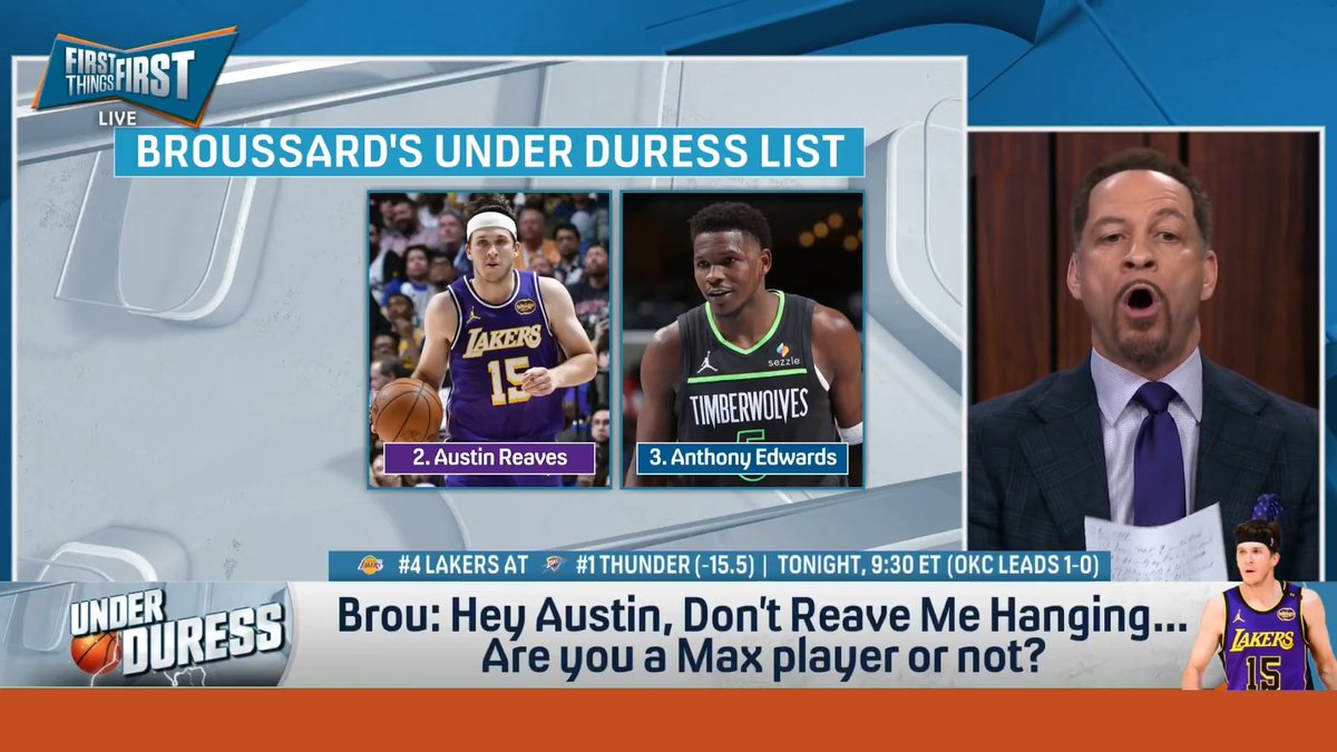 “If you guys lose this series, will you be in Cleveland next year?… It’s on you. It’s not Harden expected to carry them, not Mobley or Allen, you are expected to carry the Cavs.” Chris Broussard gives Donovan Mitchell some motivation for the series: