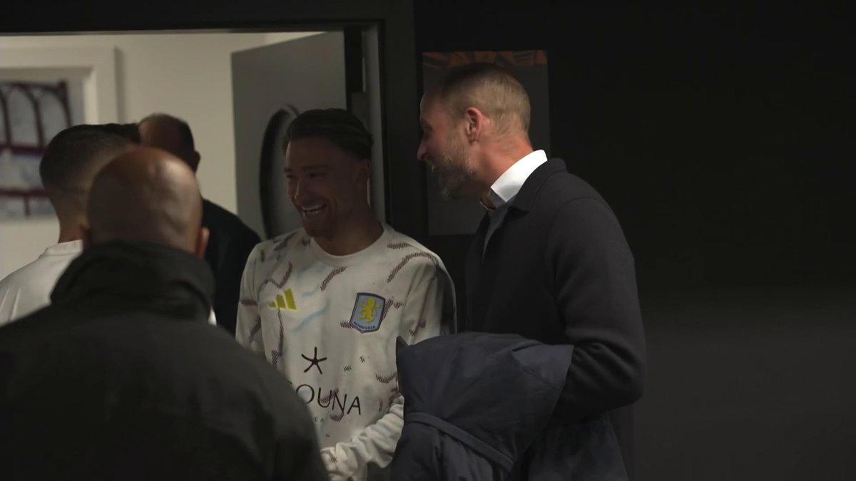 Prince William behind-the-scenes with Matty Cash and Lucas Digne 🤝