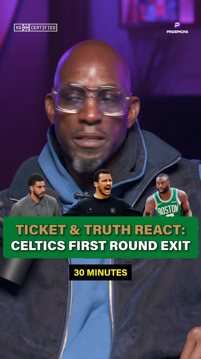 "You about to go scrap and one of your best scrappers ain't here." Kevin Garnett and Paul Pierce break down what went wrong for the Celtics in their first-round exit. New episode of TICKET &amp; THE TRUTH drops tomorrow on our YouTube.