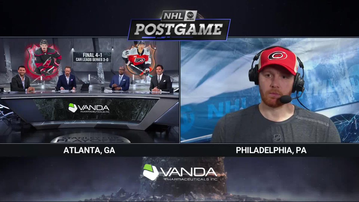 Freddie Andersen has been the best tendy in the post season... but he doesn't practice playing with an upside down stick 😅