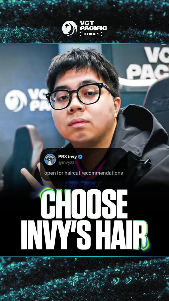 We heard someone was looking for haircut recommendations... PRX invy, may we present some opinions from #VCTPacific 💇