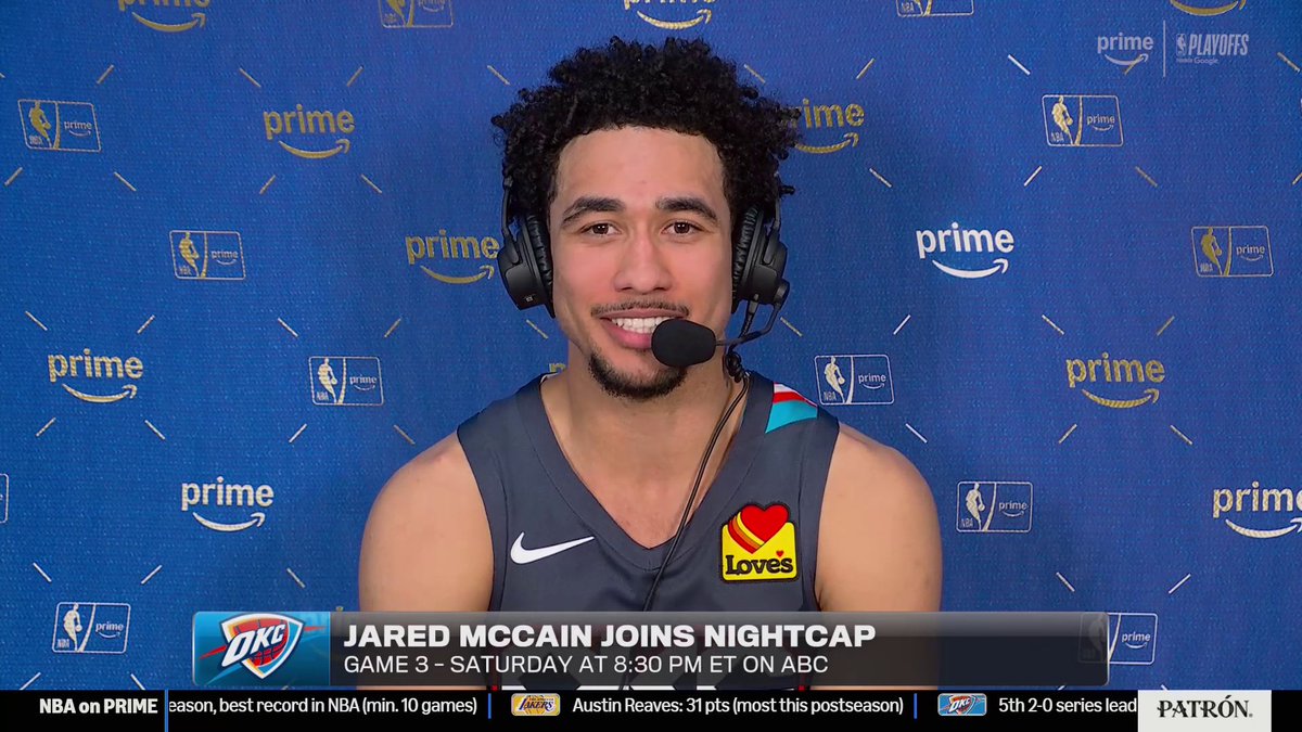 Jared McCain on his trade to OKC: “This is a blessing, when I first got traded, it was heartbreaking.” (via NBA on Prime)