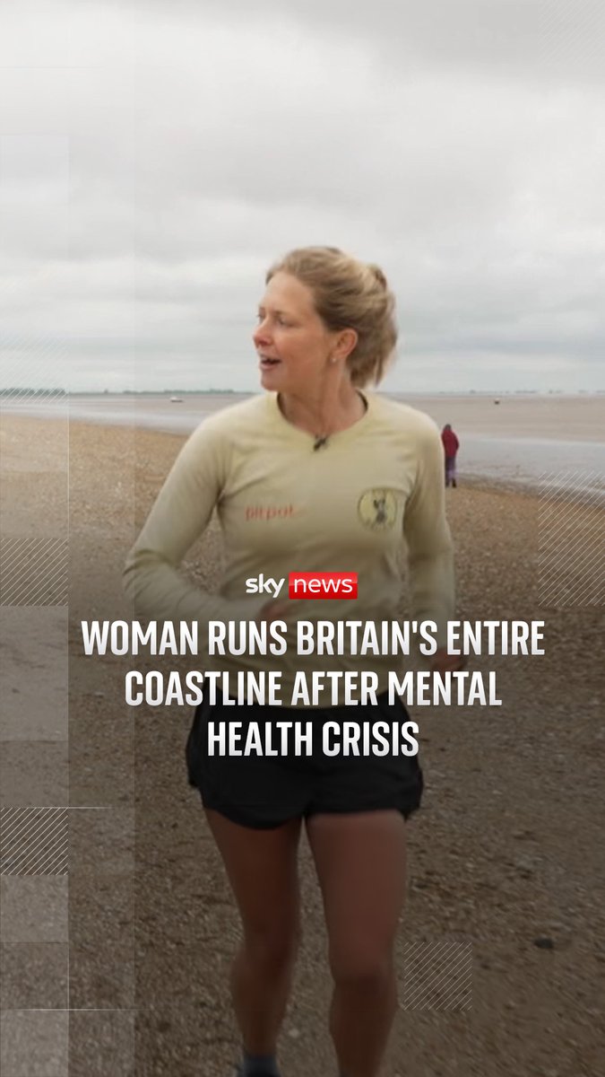 A woman from Suffolk is set to finish running the length of the UK coastline and could become the fastest woman to complete the challenge. Megan Boxall was suffering from poor mental health when she realised running made her feel better. Sky's emma birchley joins her on a jog.