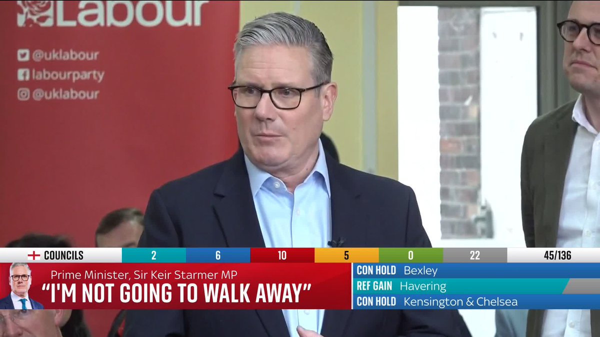 'The results are tough. They are very tough' PM Sir Keir Starmer adds: 'I take responsibility. When voters send a message like this, we must reflect and we must respond' Latest results and analysis: 📺 Sky 501