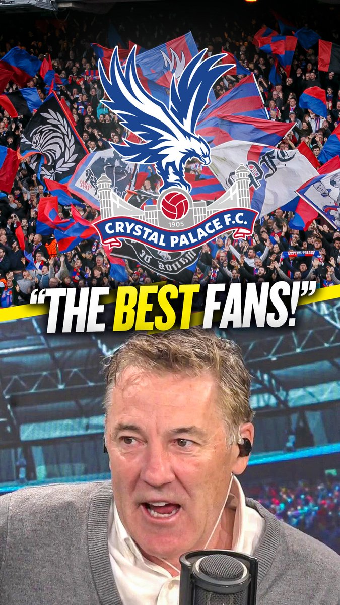 👏 "Palace fans are probably the best fans! The noisiest fans!" Dean Saunders explains why he believes #CPFC fans are the best in Britain! 🦅👀