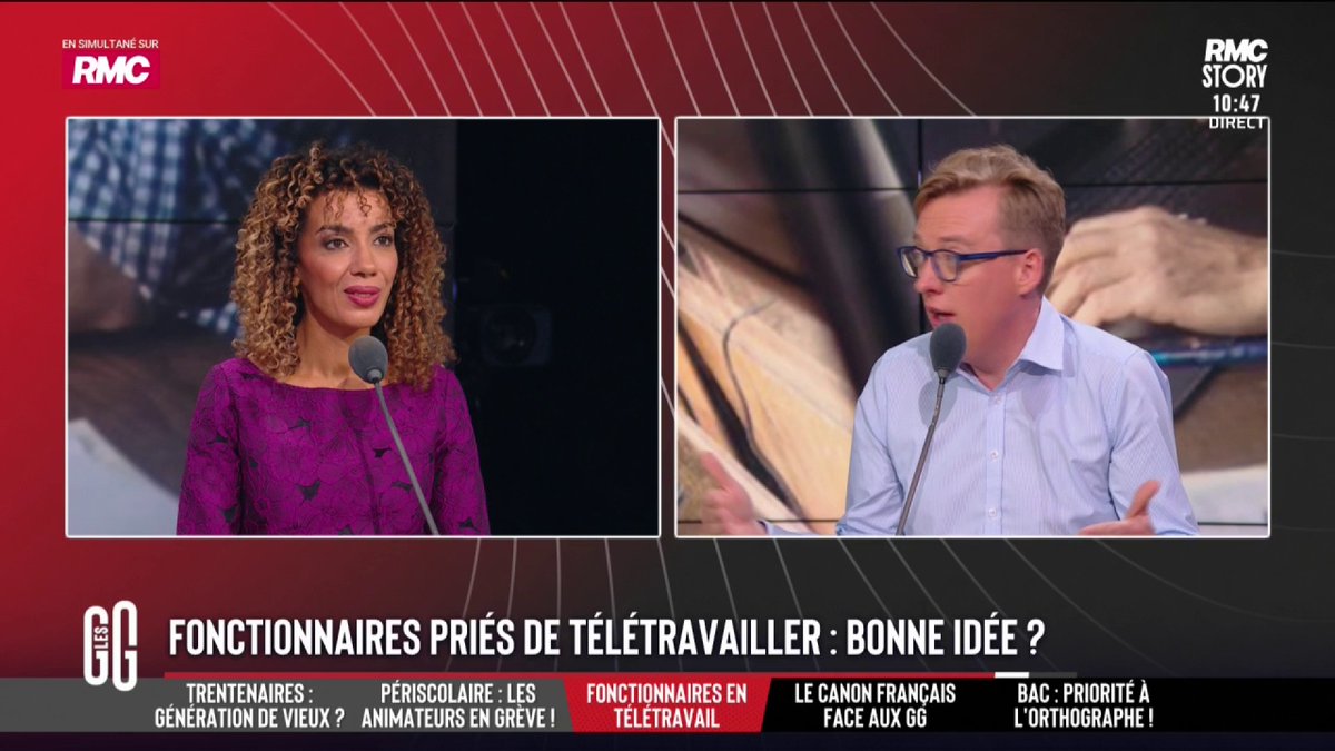 🧑💻 Le gouvernement veut mettre les fonctionnaires en Télétravail Antoine Diers : "Je suis affligé. Tu payes les gens à rester chez eux. Si le travail peut se faire en télé-travail, c'est qu'il est inutile" #GGRMC