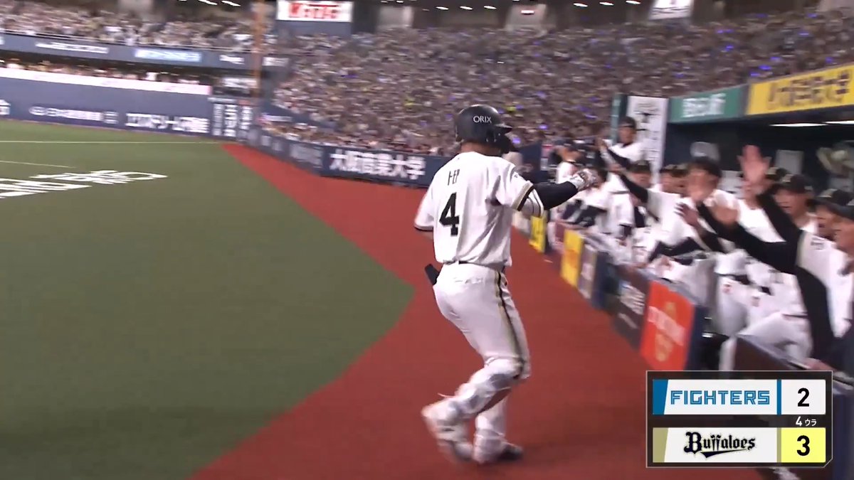 豪快にフルスイング‼️ オリックス トモヤ 選手の第3号逆転2ランホームラン🌈 👇スマホ・テレビで試合観戦！