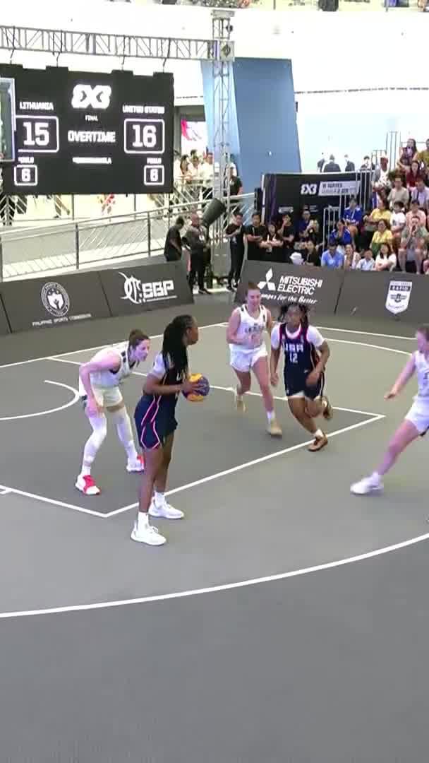 MIKAYLAH WILLIAMS WINS IT FOR USA! 🏆🇺🇸 #3x3WCManilla #3x3WC