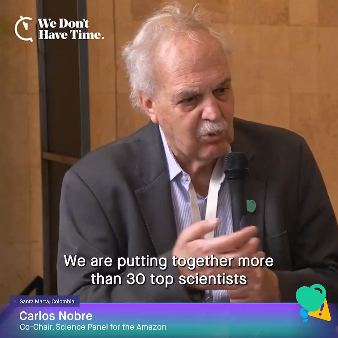 Fossil free is the path to health &amp; stability. 🧪 Hear from Carlos Afonso Nobre (Science Panel for the Amazon, Planetary Guardians); Daniela Soto (University of Sussex); Rich Sheiner (The Centre for the Promotion of Global Health); Dr Courtney Howard (Global Climate and Health Alliance); and Edward Maibach (George Mason University) in Santa Marta. Watch more on We Don't Have Time