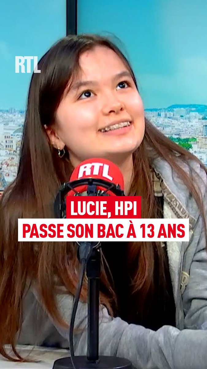 🎙️ "Je parle 5 langues : le français et l'anglais couramment, j'apprends l'espagnol, et je parle un peu coréen et russe" Lucie, diagnostiquée HPI très jeune, va passer son bac à 13 ans, elle raconte son parcours impressionnant dans "Un jour, une vie" au micro de Faustine Bollaert #RTL