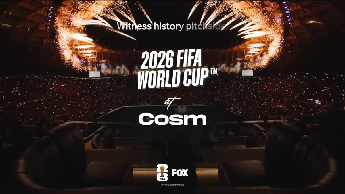 It's time to witness history pitchside as the 2026 FIFA World Cup™ comes to Cosm! 🌎 FOX Sports Visit or the link in our bio for Presale Access