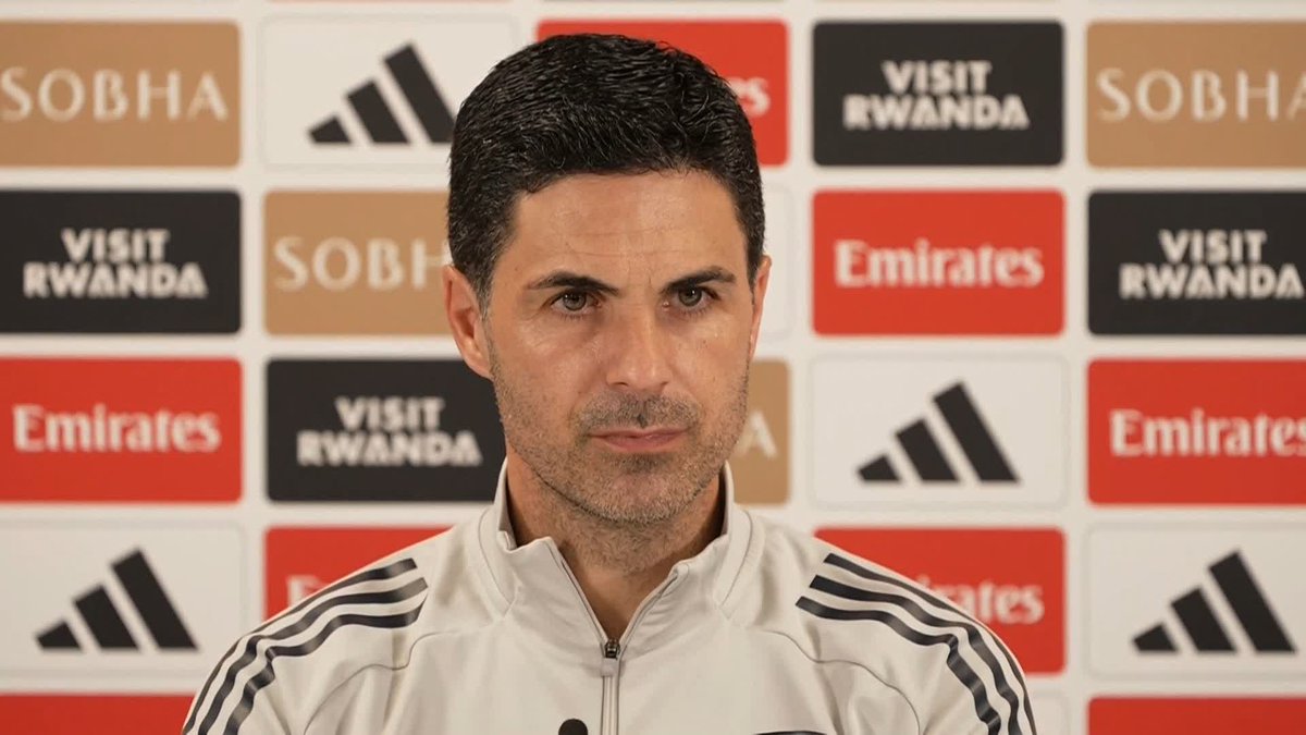 🗣️ "Stay present. Live in the moment.'' Arsenal head coach Mikel Arteta on his message to the players and the fans ahead of a potential Premier League and Champions League double.