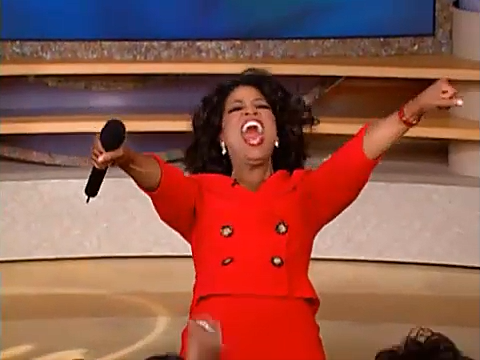When Oprah gave everybody in the audience a free car (2004)