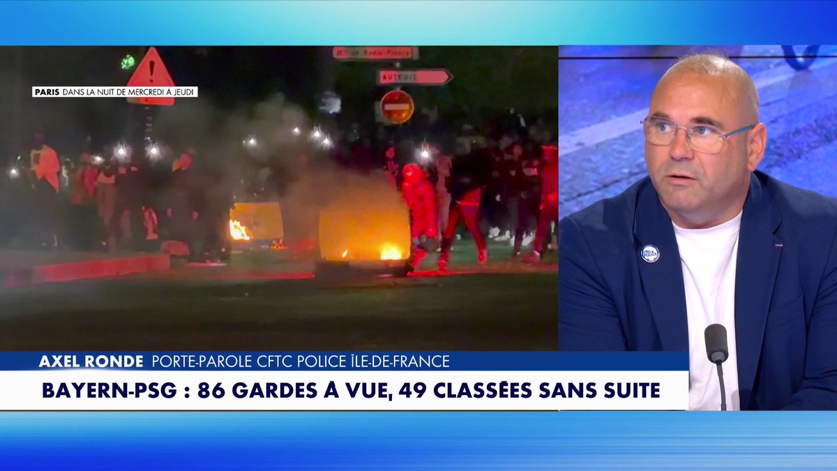 ยซDรจs qu'il y a des รฉvรฉnements sportifs, il y a des professionnels de la casseยป, estime Axel Ronde, aprรจs les dรฉbordements survenus en marge de la qualification du PSG en finale de Ligue des Champions, dans #120MinutesInfo Toute l'info est ร retrouver sur