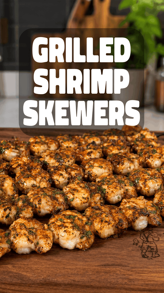 Time to heat up the grill! 💪🔥 These shrimp are sizzling an seasoned to perfection 🔥🦐 Just wait until that first bite! 🤤