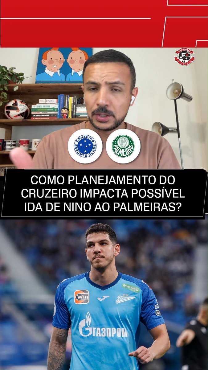 Como o Cruzeiro pode impactar diretamente na ida ou não do Nino para o Palmeiras? No Fala a Fonte, Bruno Andrade trouxe um panorama do planejamento do Cruzeiro para a janela de transferências do meio do ano e uma possível venda da equipe celeste pode ajudar o Palmeiras a trazer o zagueiro Nino, do Zenit! Saiba TUDO dos bastidores da bola no Fala a Fonte, de segunda à sexta, às 11h30 (de Brasília), AO VIVO no YouTube da ESPN Brasil! #FalaFonte #FutebolNaESPN #Palmeiras #Cruzeiro
