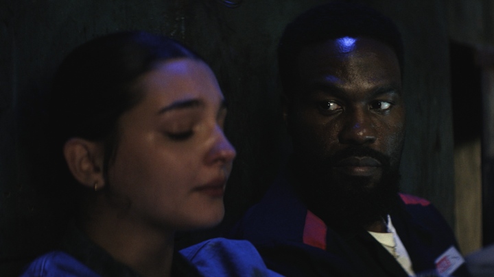 Yahya Abdul-Mateen II and Billie Boullet will steal your heart as Creasy and Poe in MAN ON FIRE