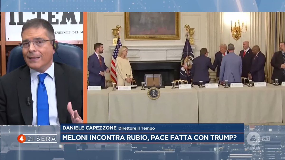 "Non è serio trasformare Trump nel capro espiatorio dei fallimenti europei” Daniele Capezzone a #4disera