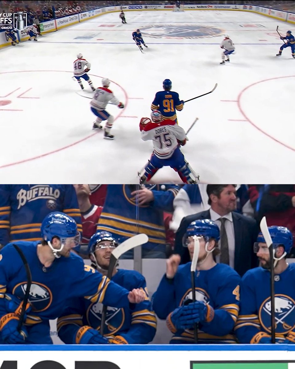 Same Krebs, that one was NICE!!! 🔥 #StanleyCup Game 2 between the x - Canadiens Montréal and Buffalo Sabres is TONIGHT at 7p ET on NHLonTNT, Sportsnet, & TVA Sports!