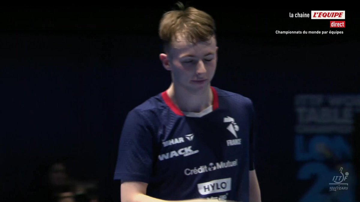 🔥 Magnifique Flavien Coton, qui fait craquer Hugo Calderano en trois sets ! Suivez la soirée des Mondiaux par équipes en direct sur la chaine L'Équipe #lequipePING