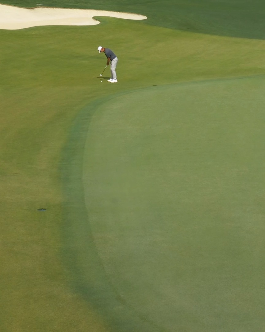 84 feet ➡️ IN! Kristoffer Reitan pulls off the Texas wedge in style Truist Championship 📺 Golf Channel