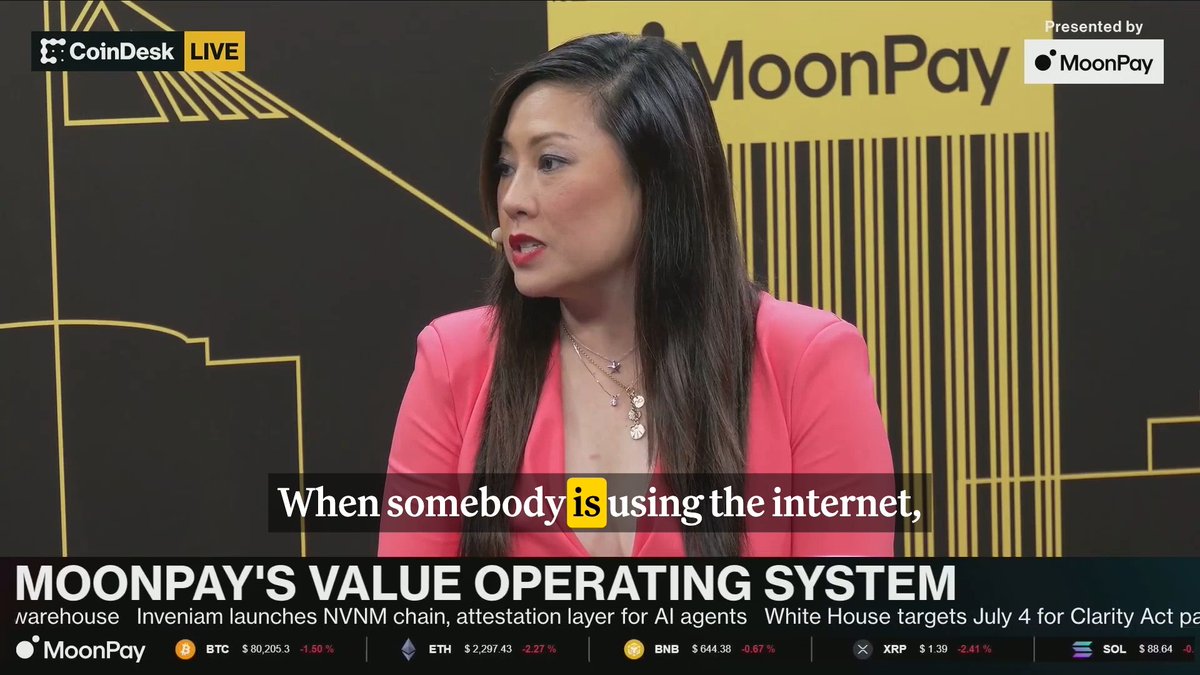 Moonpay CLO/CAO Caroline D. Pham on agentic compliance: technology is just a tool, the human is liable. The former CFTC Acting Chair joins CoinDesk Live at #Consensus2026 → Miami, presented by MoonPay 🟣.