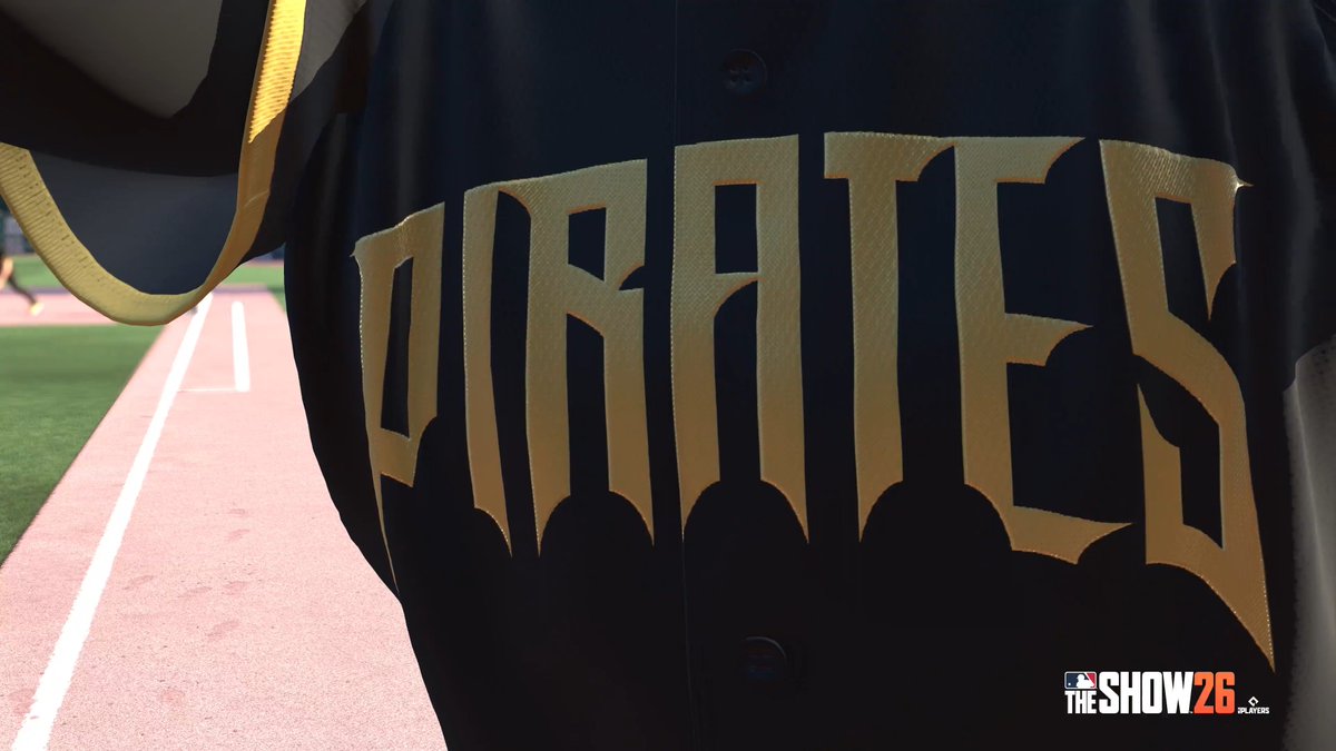 Bleed Black and Gold! 🏴‍☠️ Your Pittsburgh Pirates Nike City Connect available now in MLB The Show 26!
