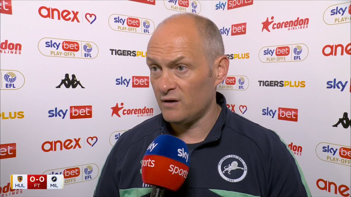 "I thought it was really really soft" Alex Neil shares his thoughts on Millwall's disallowed goal in their play-off tie against Hull 🔊