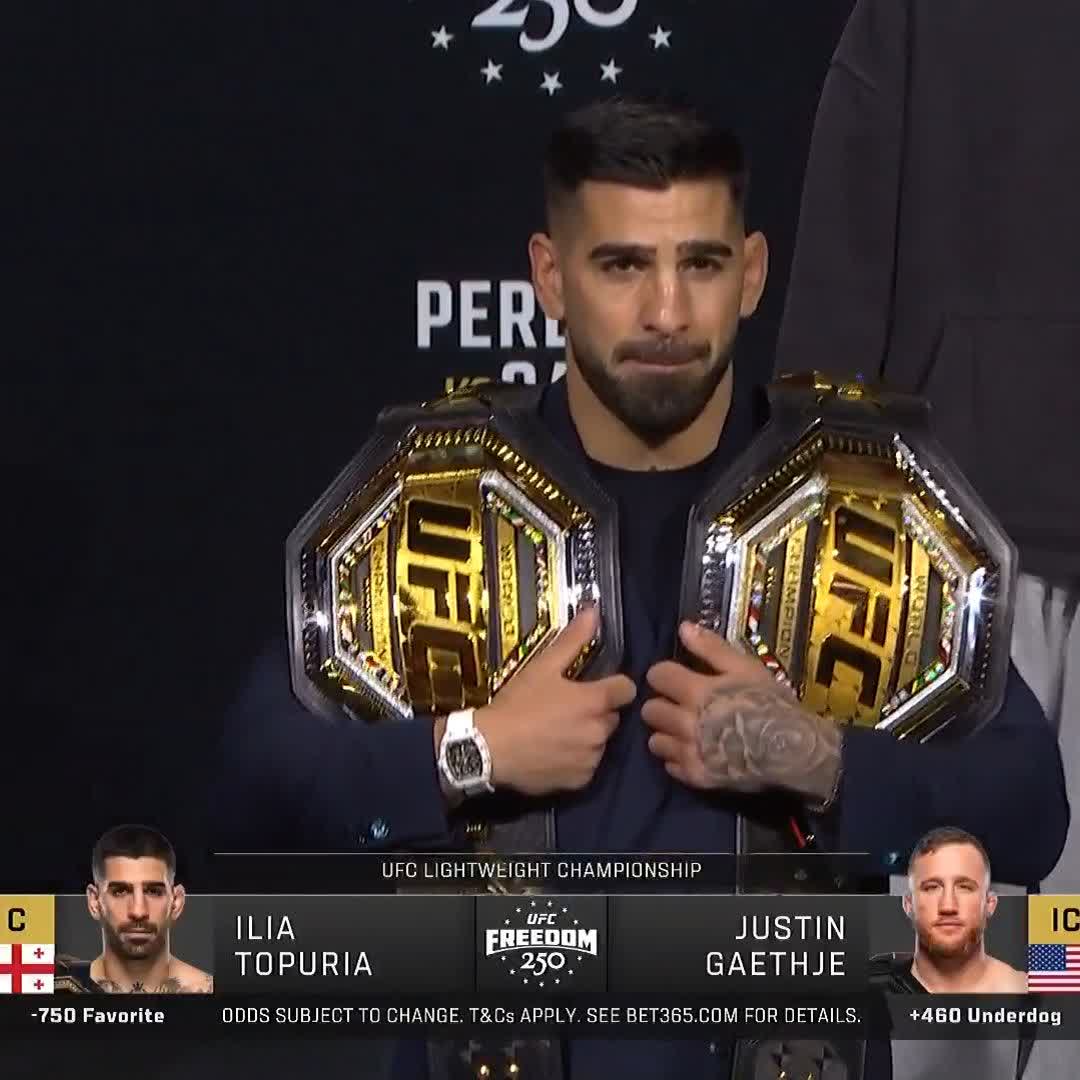 La diferencia de altura y de cuerpo es notable entre Ilia Topuria y Justin Gaethje La diferencia de calidad también ya veremos que prevalece el 14 de junio en #UFCWhitehouse